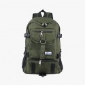 Zipper Solid Canvas Backpack