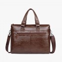 Leather Shoulder Business Briefcase