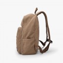 Fashion Canvas Solid Backpack Zipper