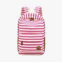 Cute Striped Printing Canvas Backpack