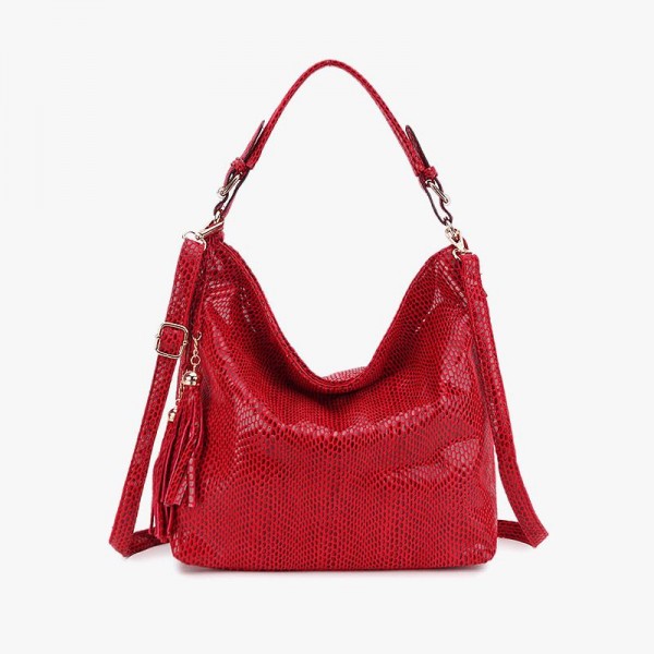 Synthetic Snake Leather Crossobdy Bag