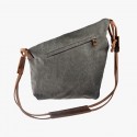 Crazy Horse Canvas &#038; Leather Messenger Bag