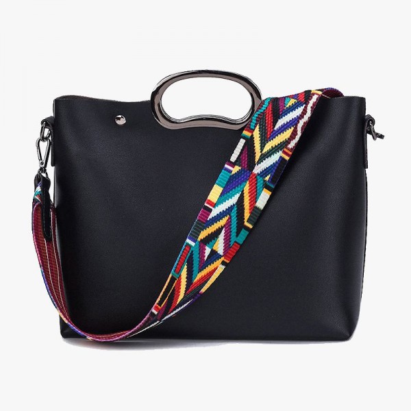 Leather Fashion Colorful Bag Strap Women