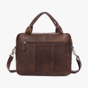 Cowhide Shoulder Bag Briefcases Leather