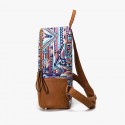 Bohemian Printing Canvas Leather &#038; Backpack